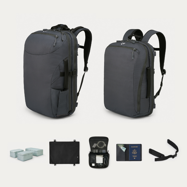 Blue Nomad Shoulder Bag: Streamlined Organization With Built in Tech